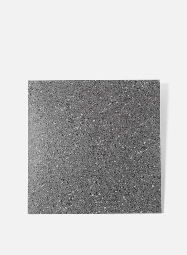 Terrazzo Black 600x600 Porcelain Tile - Image 3