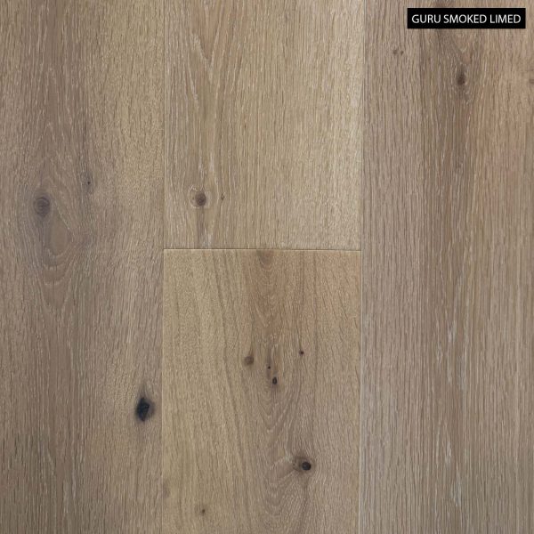 Guru Smoked Limed 3mm Veneer 14mm Engineered European Oak Flooring